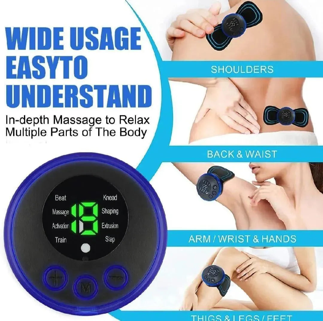 ہم آپ کے لیے لائے ہیں ایسا EMS Butterfly Massager جو 6 موڈ + 19 لیول کے ساتھ گردن، کمر، کندھے، ٹانگوں کا درد 10 منٹ میں ختم کر دے! Beat, Knead, Massage, Shaping سب ایک ڈیوائس میں۔