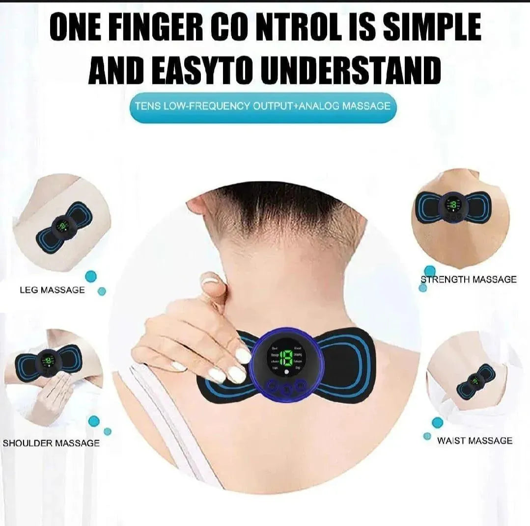 ہم آپ کے لیے لائے ہیں ایسا EMS Butterfly Massager جو 6 موڈ + 19 لیول کے ساتھ گردن، کمر، کندھے، ٹانگوں کا درد 10 منٹ میں ختم کر دے! Beat, Knead, Massage, Shaping سب ایک ڈیوائس میں۔